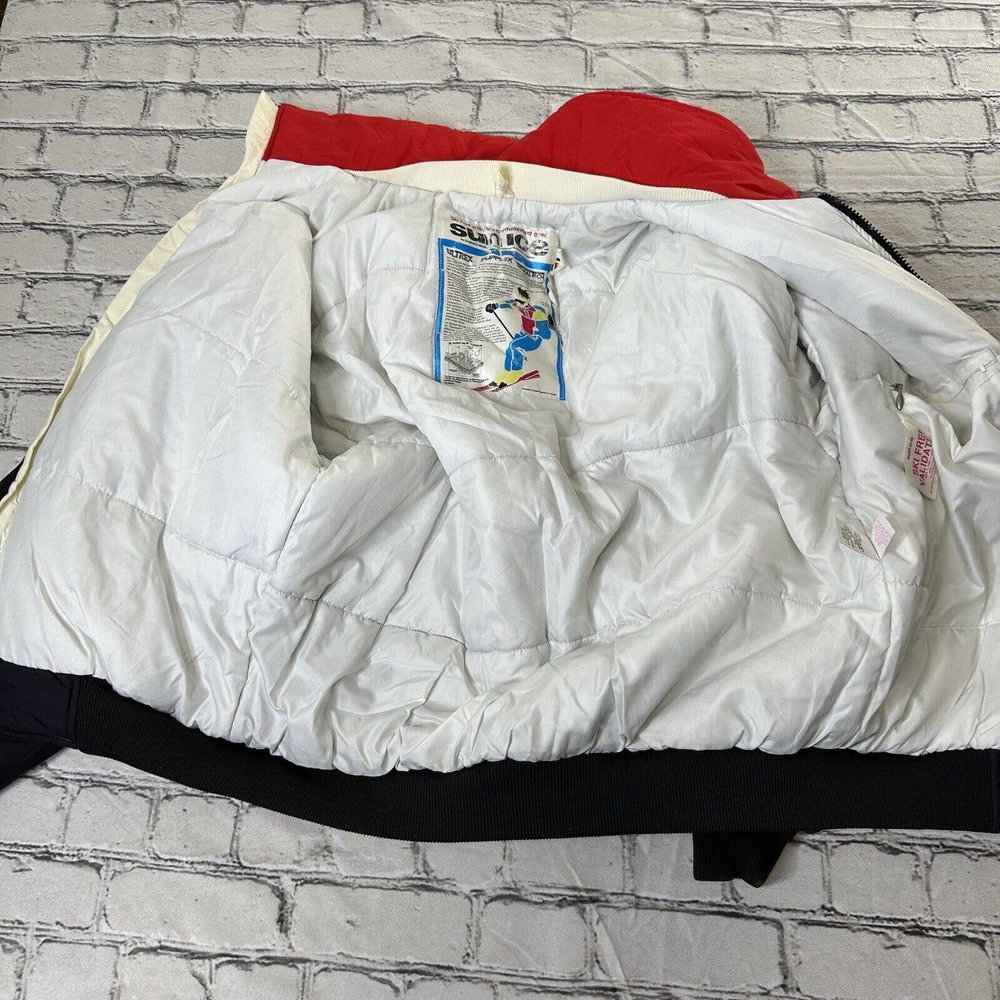 Sunice Ski Puffer Jacket Mens size Medium Black Vintage Retro Snowboard Rare - Picture 8 of 11